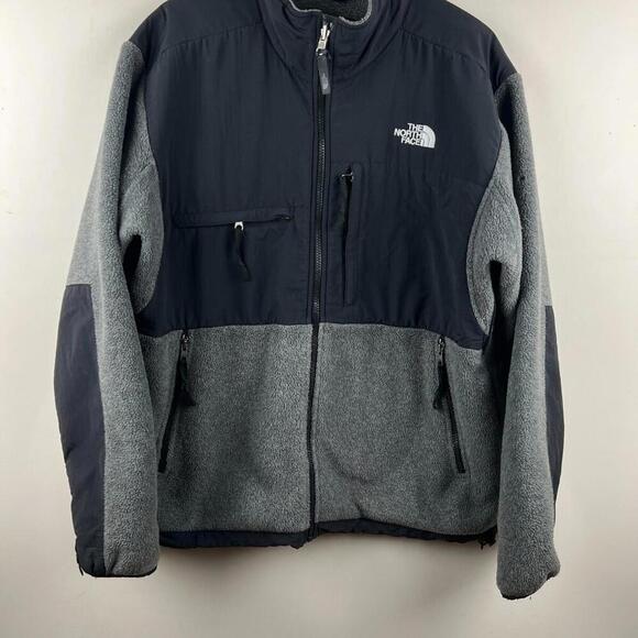 The North Face Polartec Denali Fleece Jacket Men’s M Gray Black  TNF Outdoor - Picture 1 of 8